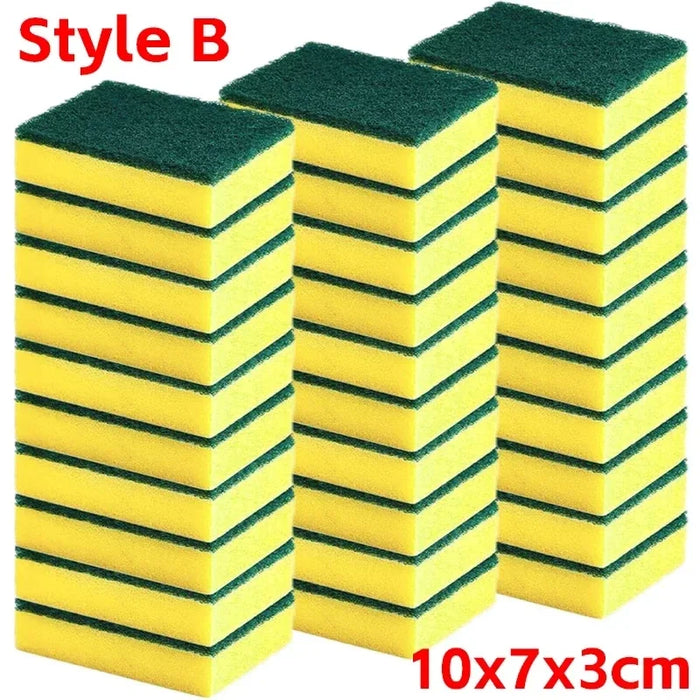 Dual-Sided Magic Cleaning Sponge – Highly Absorbent Multi-Purpose Scrubbing Sponge for Kitchen, Bathroom & Home