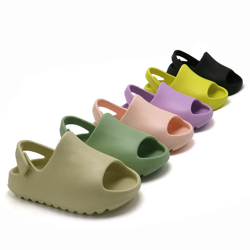 Yeezy Kids Fashion Slides – Boys & Girls Thick Platform Non-Slip Baby & Children’s Sandals