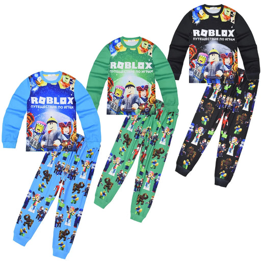 Roblox Clothing Middle and Big Kids Two-piece Pajamas