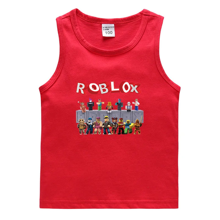 Roblox™ Sleeveless Kids Vest – Soft Cotton Roblox-Inspired Tank Top for Everyday Play