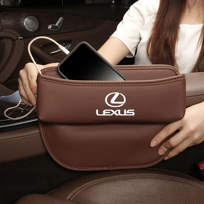Lexus Car Seat Storage Box | Leather Gap Filler & Drop-Stopper for RX350, NX300h, IS250, ES350 & More