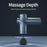 Mini Deep Tissue Massage Gun – Quiet Brushless Motor with 4 Interchangeable Heads | Portable Muscle Massage & Relaxation Device