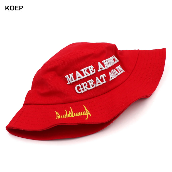 MAGA Red Bucket Hat Trump 2024 Make America Great Again Donald Trump Hat