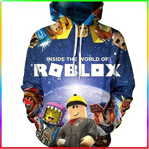 Cartoon Game ROBLOX Fashion Hooded Sweater