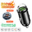 100W/200W Mini Car Charger – QC3.0 PD Fast Charging USB & Type-C Adapter for iPhone, Samsung (12V-24V)