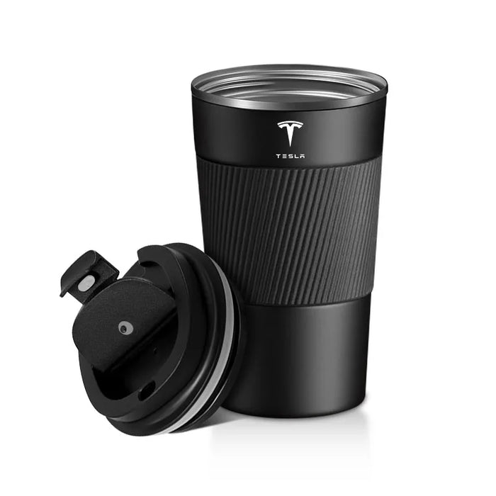 Stainless Steel Thermal Mug – Tesla-Inspired Travel Cup (Fits Model 3/S/X/Y, Cybertruck, Roadster)