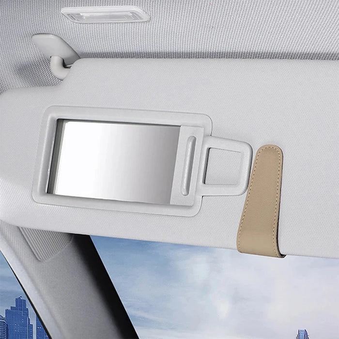 Car Sun Visor Glasses Clip Ticket Card Storage Clamp For Jeep Grand Cherokee Wrangler JK Gladiator Compass Renegade Patriot