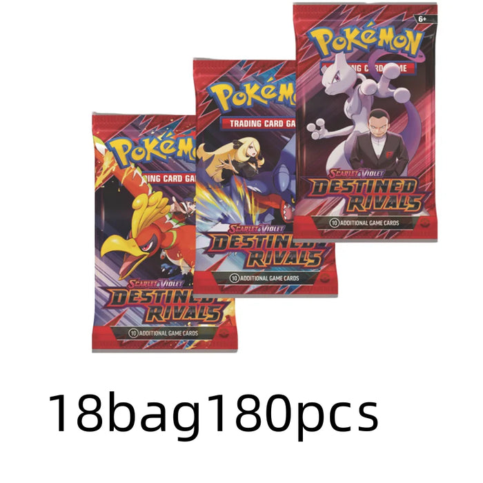 324/360 Pcs JAKA Pokémon Card Set – 151 Destined Rivals, Prismatic Evolutions, Sun & Moon English Battle Trading Cards