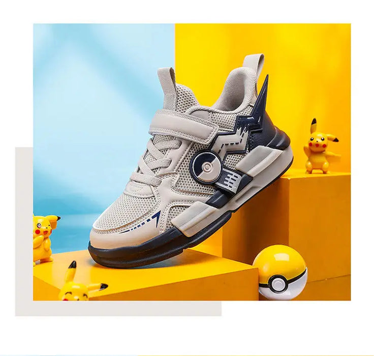 Pokémon Pikachu Kids Sneakers – Breathable Non-Slip Running Shoes for Boys & Girls, Student Sports Fashion