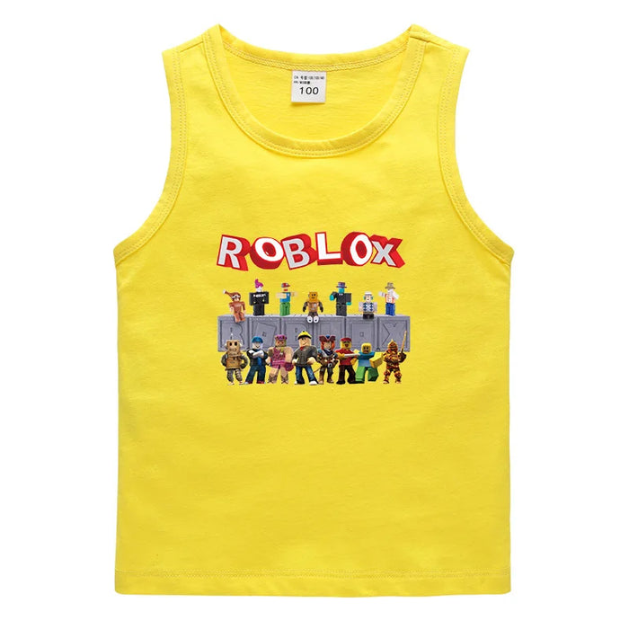 Roblox™ Sleeveless Kids Vest – Soft Cotton Roblox-Inspired Tank Top for Everyday Play