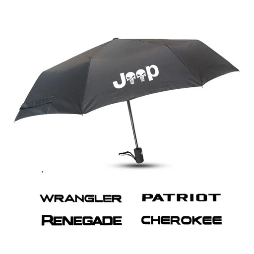 Car Fully Automatic Folding Umbrella For Jeep CHEROKEE COMMANDER COMPASS LIBERTY PATRIOT RENEGADE WRANGLER RUBICON Accessories