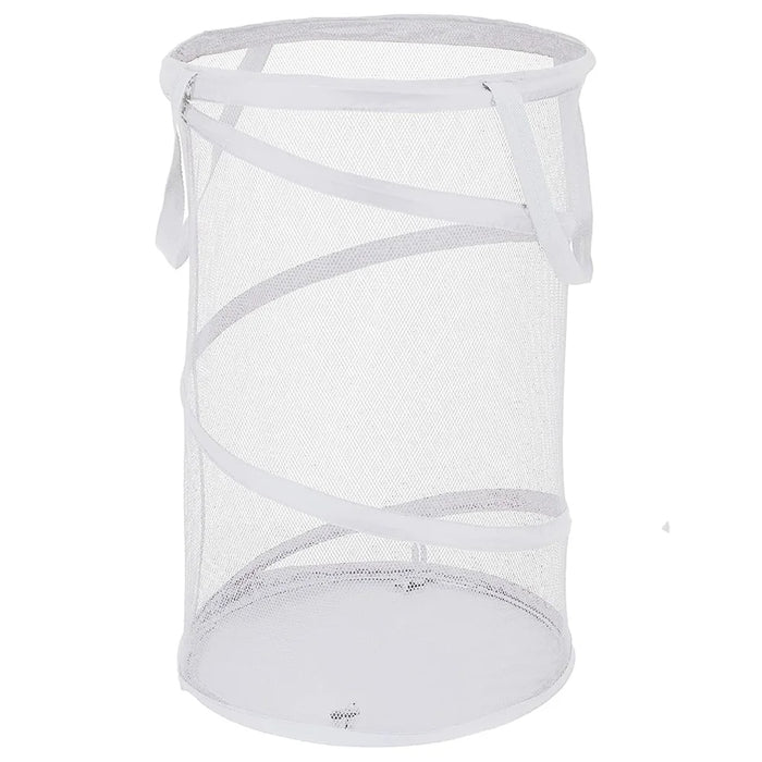 Mesh Popup Laundry Hamper Collapsible Laundry Basket Extra Large Capacity Foldable Clothing Storage Basket with Handles