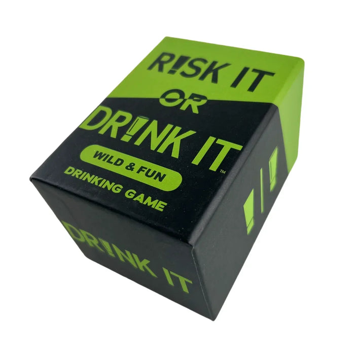 Risk It or Drink It – Hilarious Party Card Game with Dares, Challenges & Drinking Fun for Pregame, College, and Adult Game Night