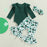 Baby Girl St. Patrick’s Day Outfit – 0–18M Clover Print Flare Pants & Long Sleeve Romper Set