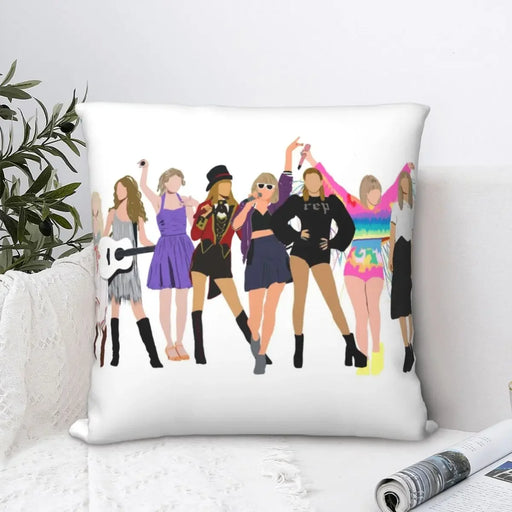 Taylor Eras Square Pillowcase Decorative Throw Pillow cover