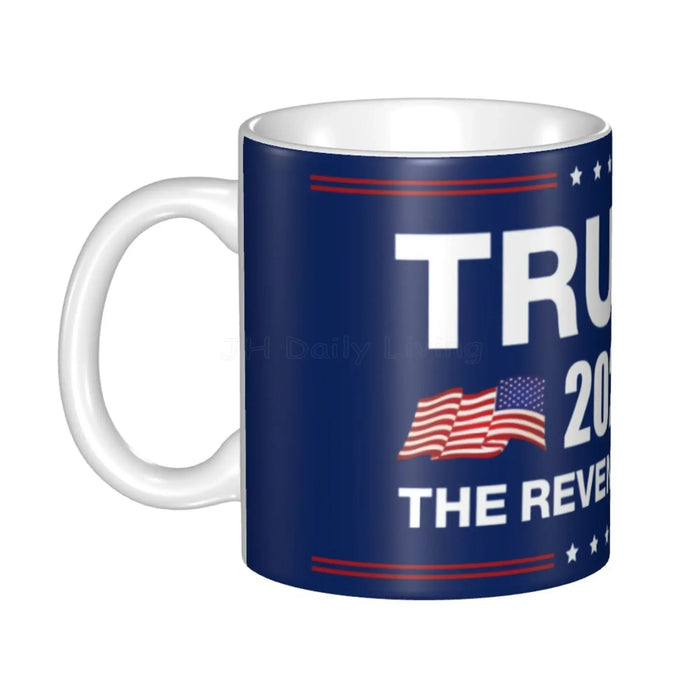 2024 Trump Save America Again Coffee Mug White Ceramic Cup 11 Oz Personalized Tea Milk Cup Creative Gift