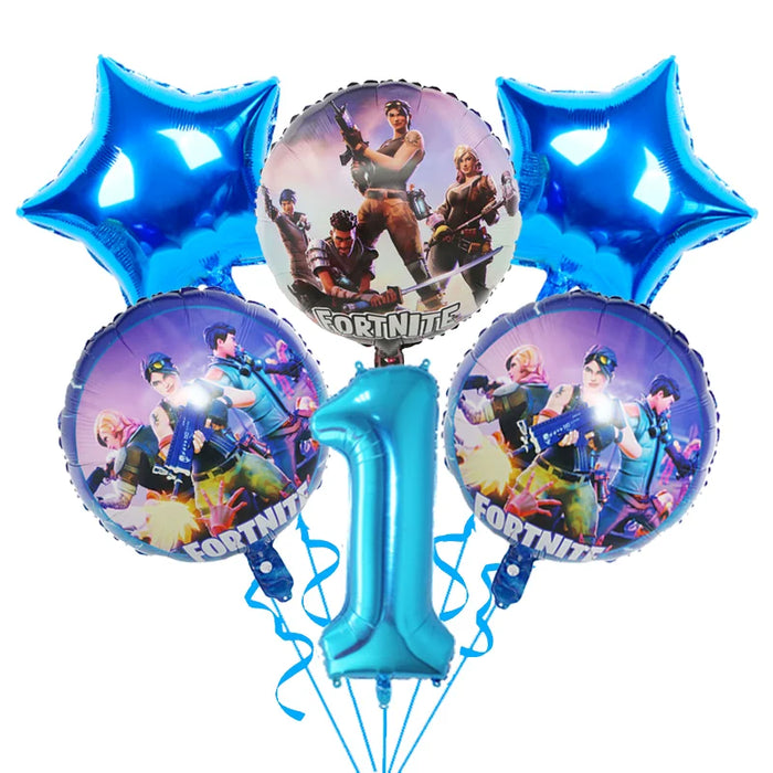 BattleFest™ Fortnite Party Set – Llama Theme Plates & Cups for Boys’ Birthday Decorations