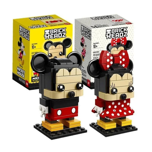 Disney building block toys Mickey and Minnie build models to give children puzzle toys