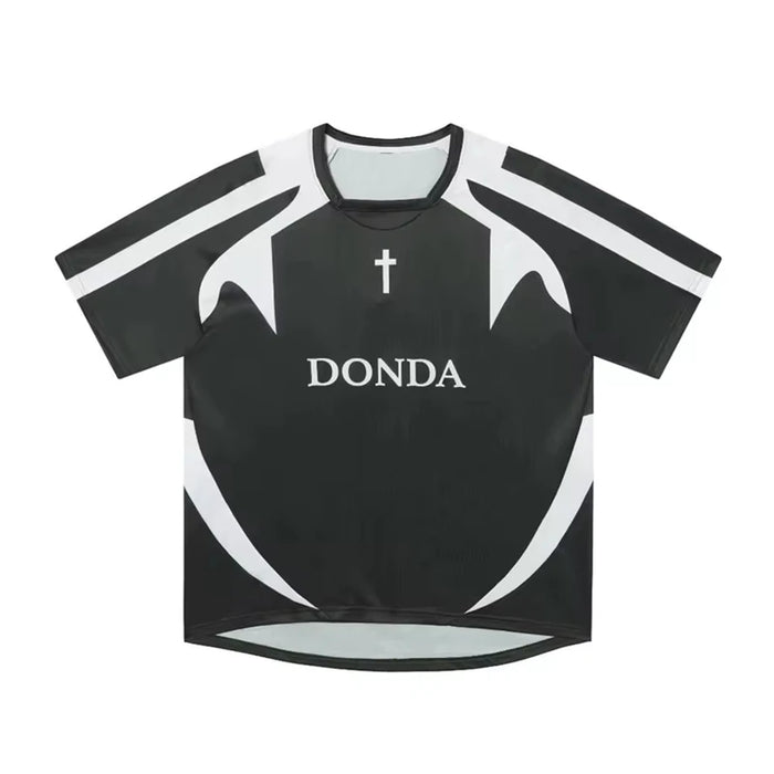 YEEZY X Donda 2 Soccer Jersey Paris Audition Mesh Shirt Short Sleeve Men Women Tee Tops T-Shirt