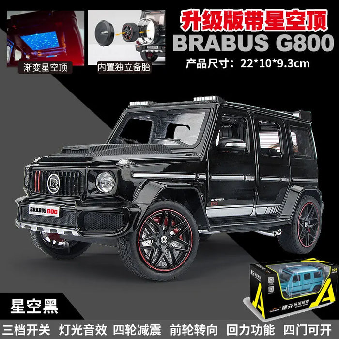 1:24 G800 G-Wagon Die-Cast Model – Alloy Off-Road SUV Toy, Miniature Collectible & Gift