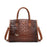Luxury Croc-Embossed Leather Designer Vintage Purse