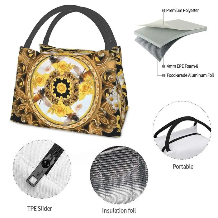 Luxury Fashion Designer Thermal Insulated Lunch Bags