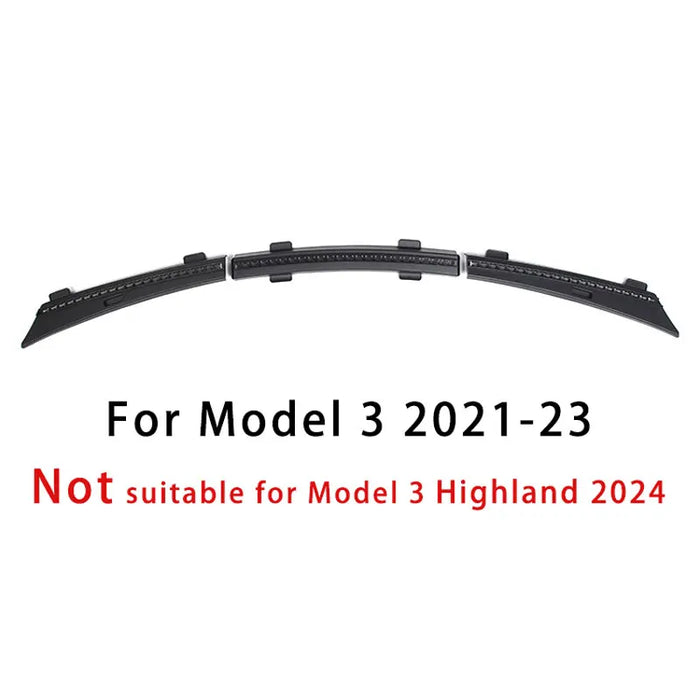 HydroSeal™ Front Hood Dust-Proof Seal Strip – Waterproof Air-Inlet & Chassis Guard for Tesla Model 3 & Model Y (2024)