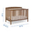 6-in-1 Convertible Baby Crib, Chestnut Suitable for children and infants