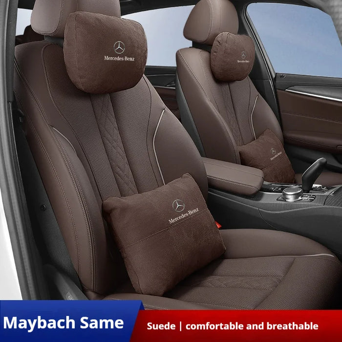 BenzComfort™ Premium Neck & Lumbar Support Pillow – Ergonomic Car Cushion for Mercedes A/B/C/E/S/GL-Class