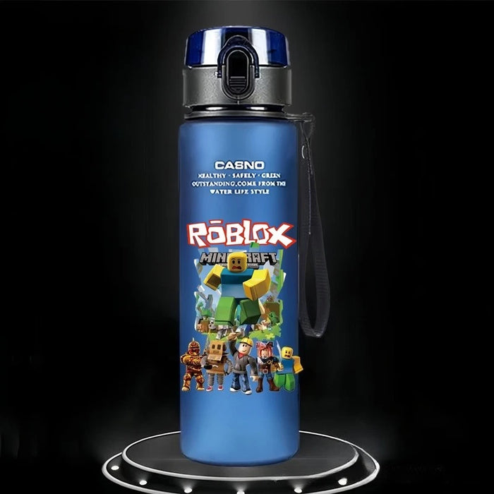 Roblox™ 560ml Cartoon Water Bottle – Roblox-Inspired Frosted Cup for Kids, School & Sports