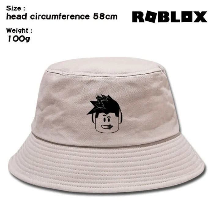 Roblox™ Cotton Fisherman Hat – Cartoon Sun Hat for Adults, Outdoor Summer Sun Protection