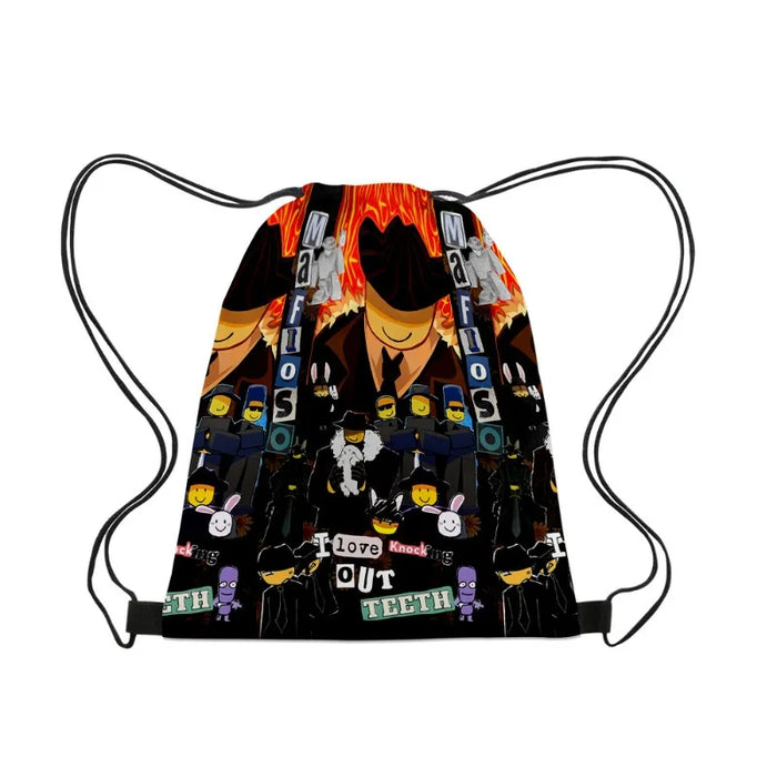 Roblox Gubby 3D Drawstring Backpack – Lightweight Anime-Inspired Travel & School Bag for Kids & Gamers