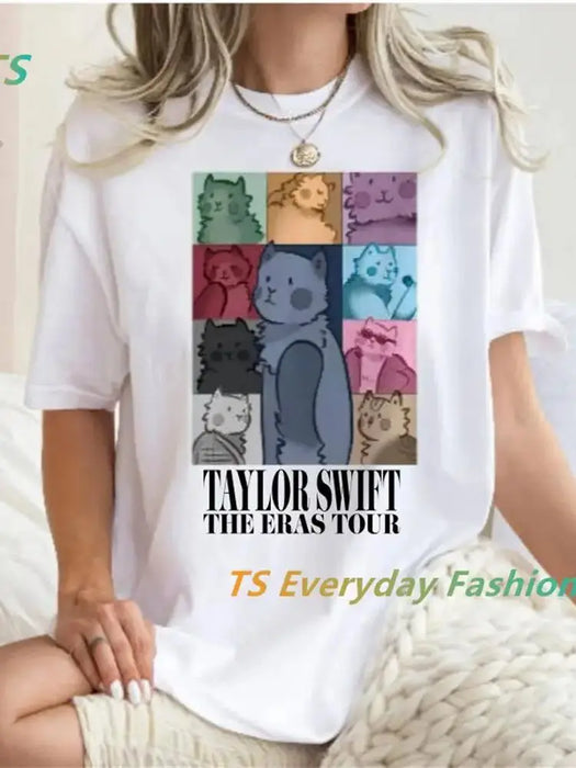 New Taylor swift Folklore Hip Hop Streetwear T-shirts