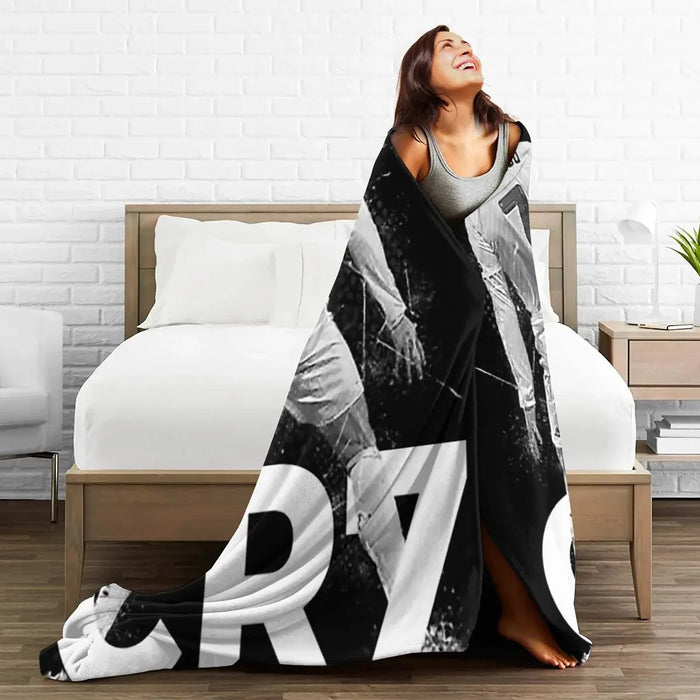 CR7 Cristiano Ronaldo Blankets Soft Warm Flannel Throw Blanket Bedding for Bed Living room Picnic Travel Home Sofa