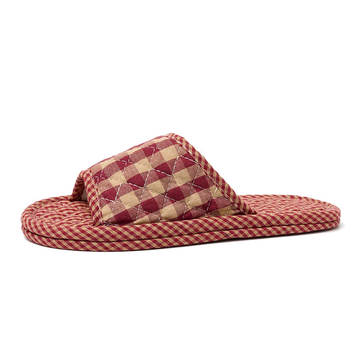 Luxury Designer Indoor Slippers – Soft Cotton, Lightweight & Anti-Slip Retro Home Slides for Ultimate Comfort