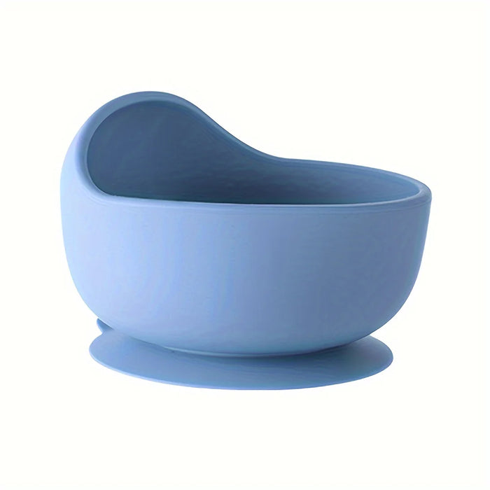 6-Piece Silicone Baby Feeding Set – Suction Bowl, Divided Plate, Straw Cup, Adjustable Bib & Spoon for Toddlers