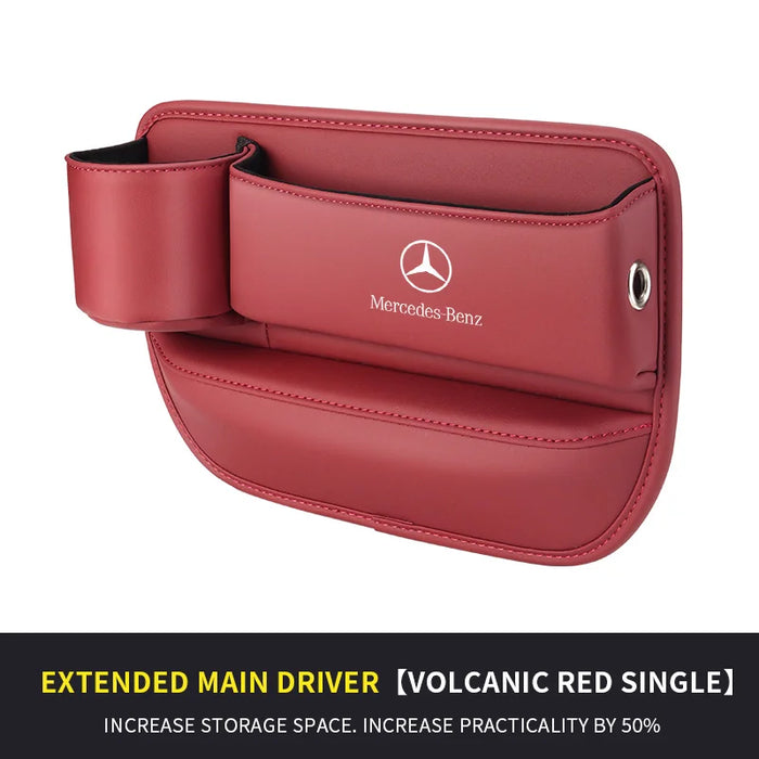 BenzFit™ LuxeSeat Gap Organizer – Multifunction Car Storage Box & Cup Holder for Mercedes A–S Class