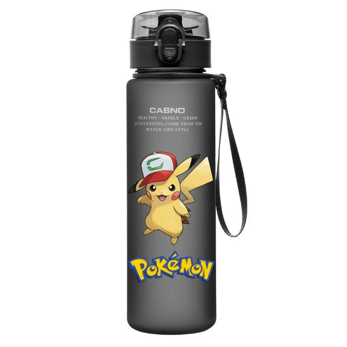 Pokemon Anime Portable Pikachu Cartoon Outdoor Sports Large Capacity Water Bottle