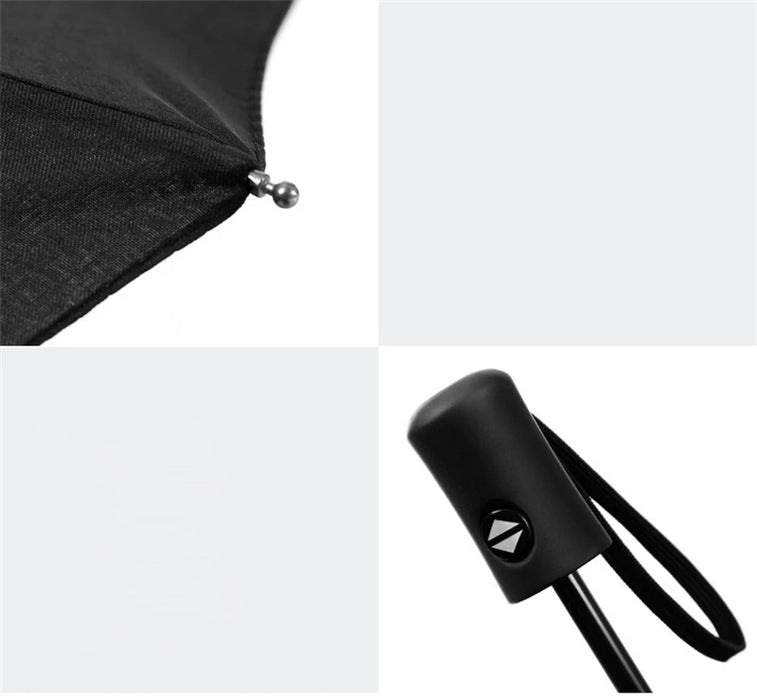 For Tesla Automatic Foldable Umbrella Car Emblem Rain Parasol Sunshade Model 3 X Y Accessories