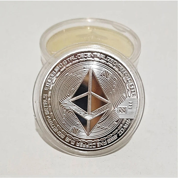 Ethereum Commemorative Coin – Creative Physical Collectible Art Token, Cryptocurrency Souvenir Coin