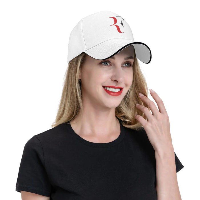 Roger Federer RF Adjustable Tennis Cap – Unisex Sports Baseball Hat for Men & Women