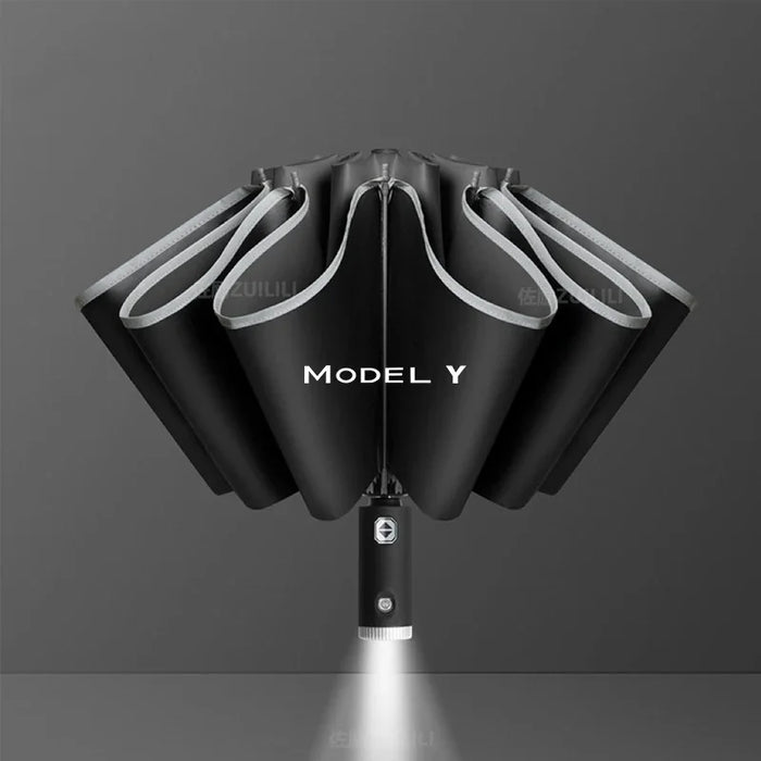Automatic Folding Windproof Sunshade Umbrella for Tesla Model Y, 3, S, X