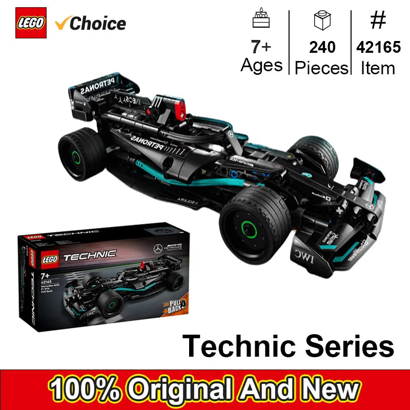 LEGO® Technic 42165 Mercedes-AMG F1 W14 E Performance – 175-Piece Pull-Back Race Car Set (Ages 7+)