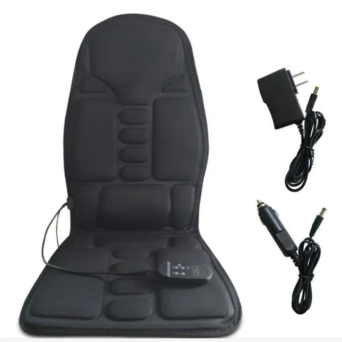 Full-Body Heated Massage Cushion with 7 Powerful Vibration Motors – Back, Neck & Waist Therapy for Car, Home & Office