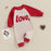 Baby Girl Valentine's Day Romper – Heart Embroidered Long Sleeve Jumpsuit (0–18M)