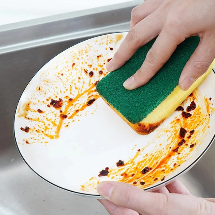 Dual-Sided Magic Cleaning Sponge – Highly Absorbent Multi-Purpose Scrubbing Sponge for Kitchen, Bathroom & Home