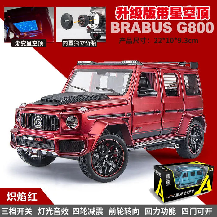 1:24 G800 G-Wagon Die-Cast Model – Alloy Off-Road SUV Toy, Miniature Collectible & Gift