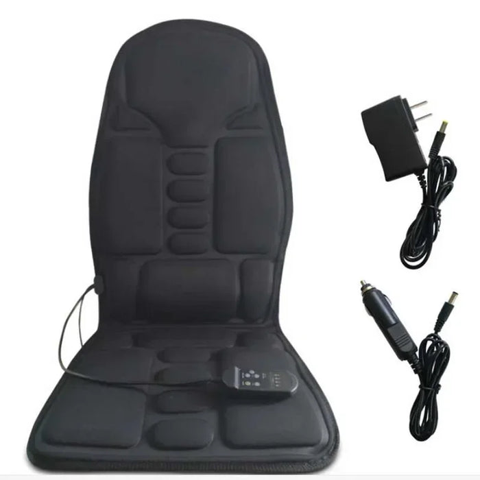 Full-Body Heated Massage Cushion with 7 Powerful Vibration Motors – Back, Neck & Waist Therapy for Car, Home & Office