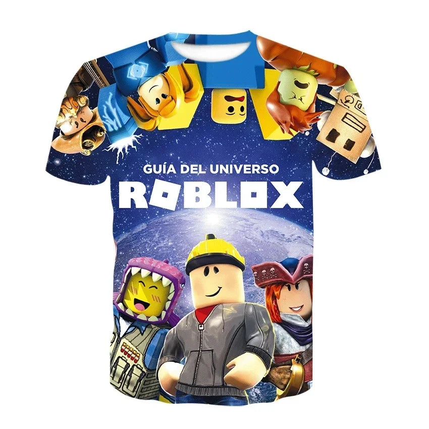 Roblox kid Game Sports T-shirt Short sleeve top