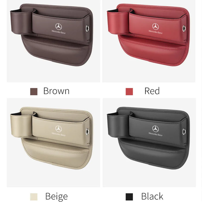 BenzFit™ LuxeSeat Gap Organizer – Multifunction Car Storage Box & Cup Holder for Mercedes A–S Class